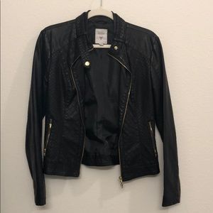 Faux leather jacket